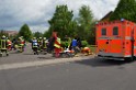 Schwerer Bus Unfall Koeln Porz Gremberghoven Neuenhofstr P018